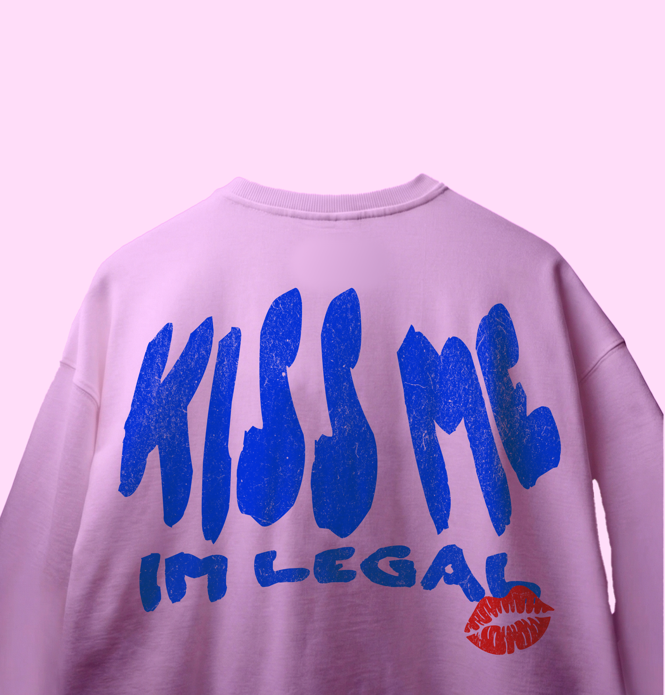 Kiss Me I’m Legal tee - pink