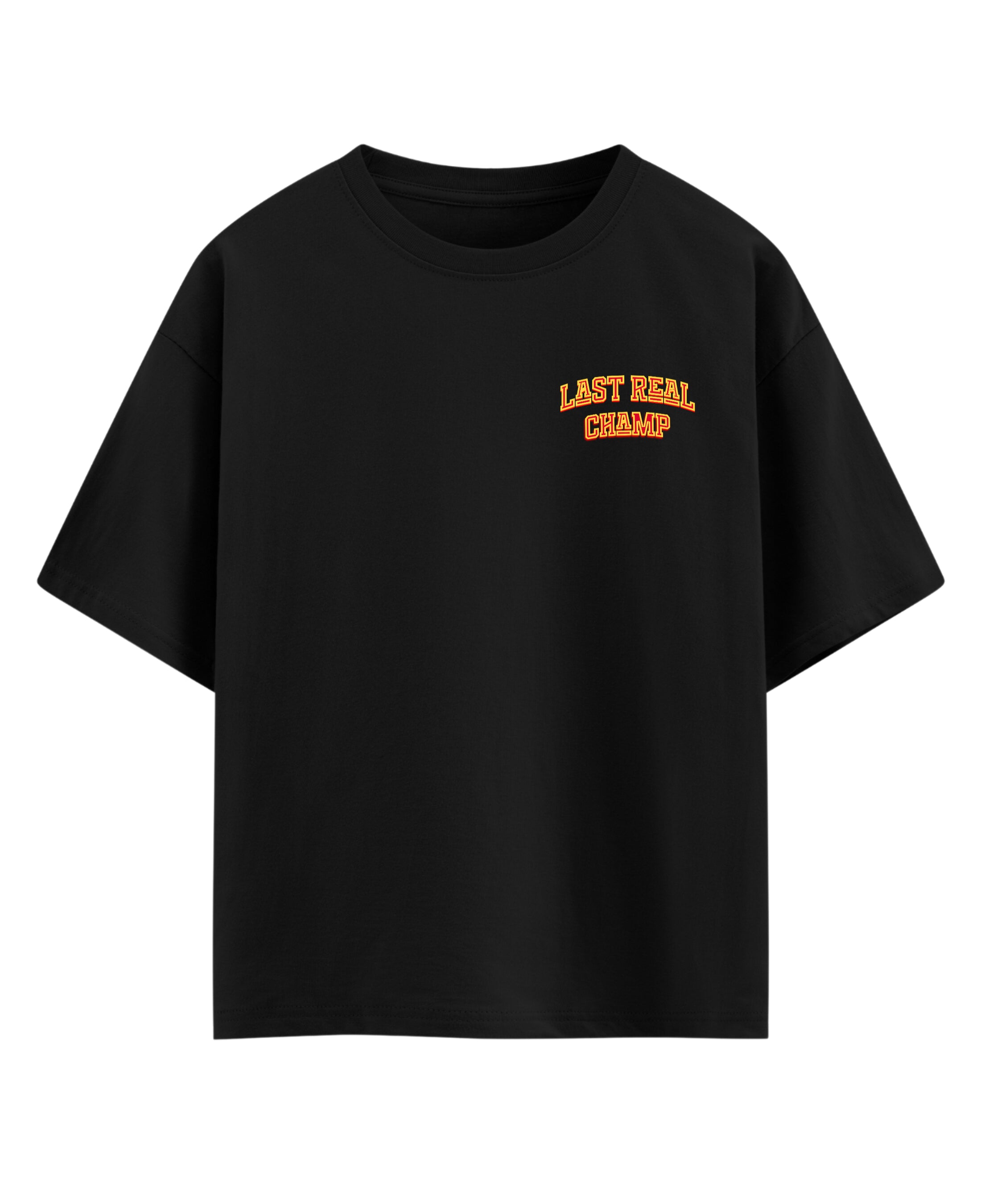 Black Oversized T-shirt Front Design