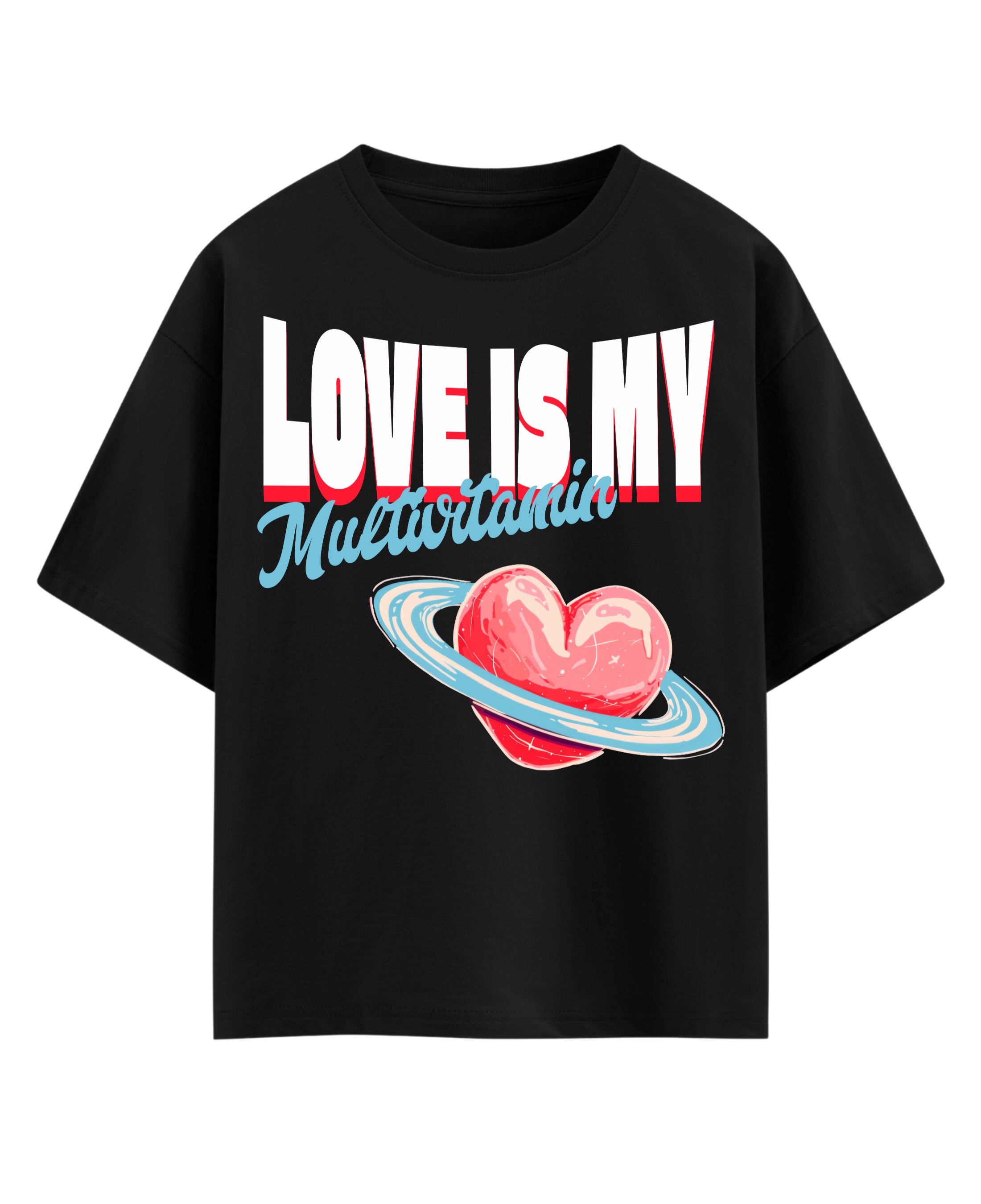 Black Oversized T-shirt Front Design