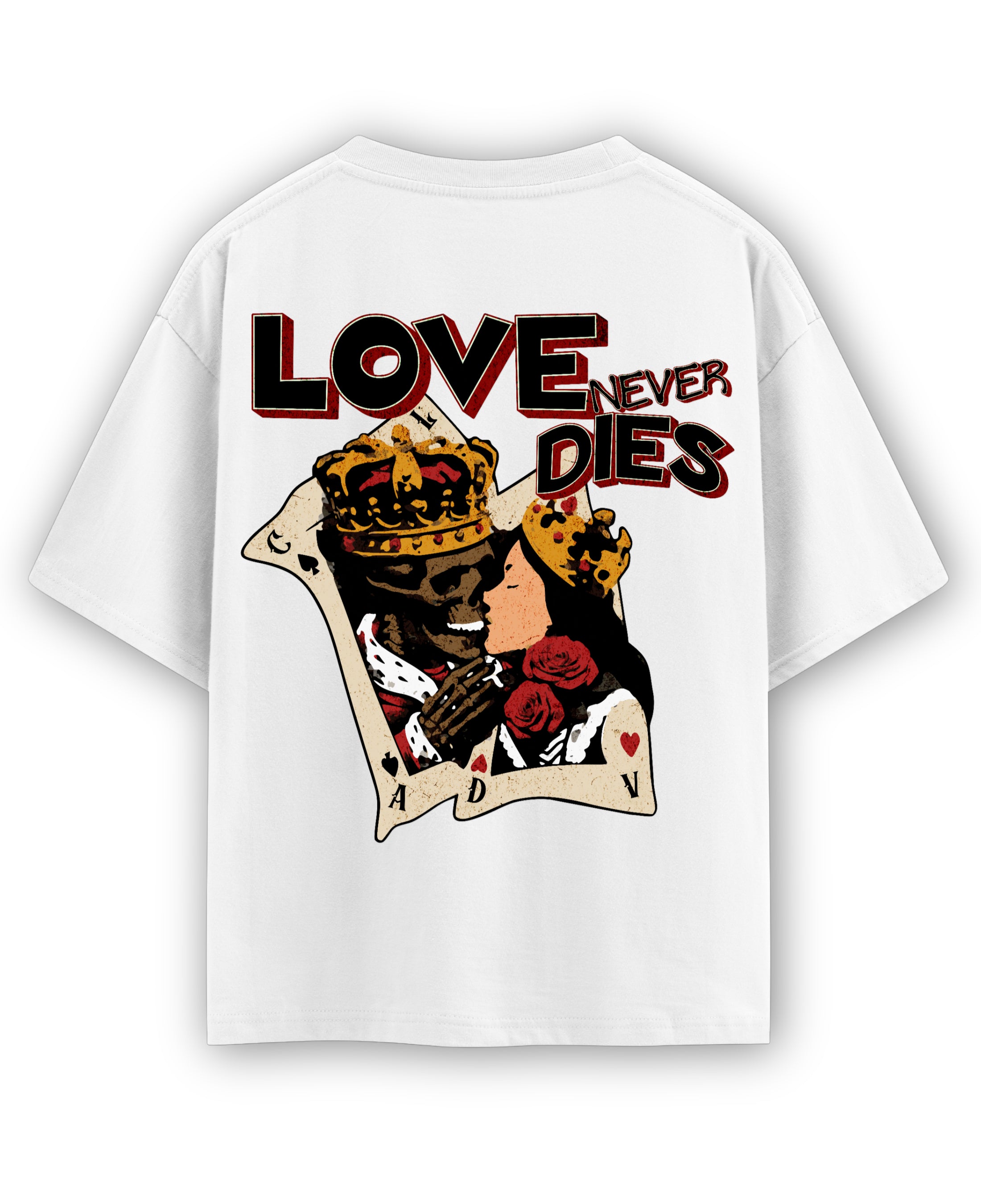 White Oversized T-shirt Back Design