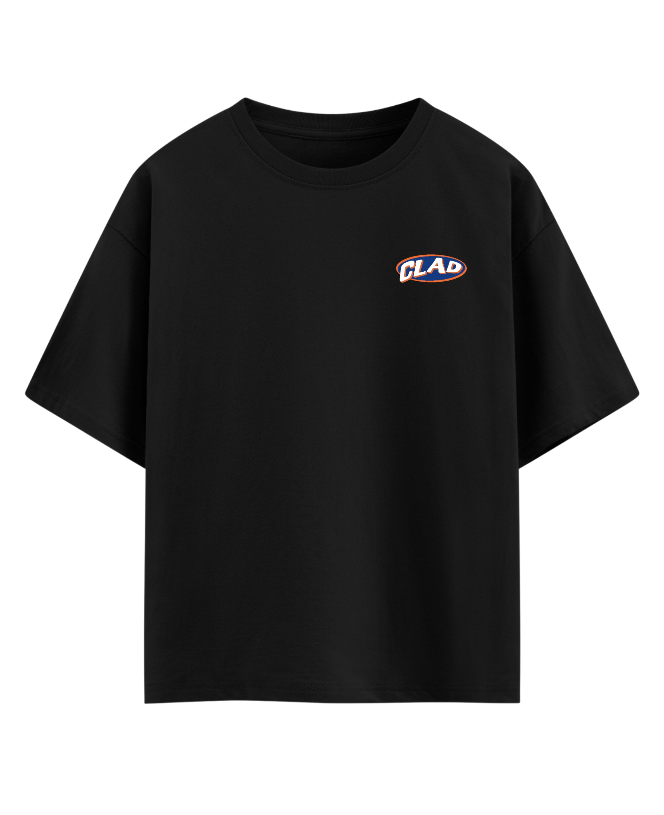 Black Oversized T-shirt Front Design